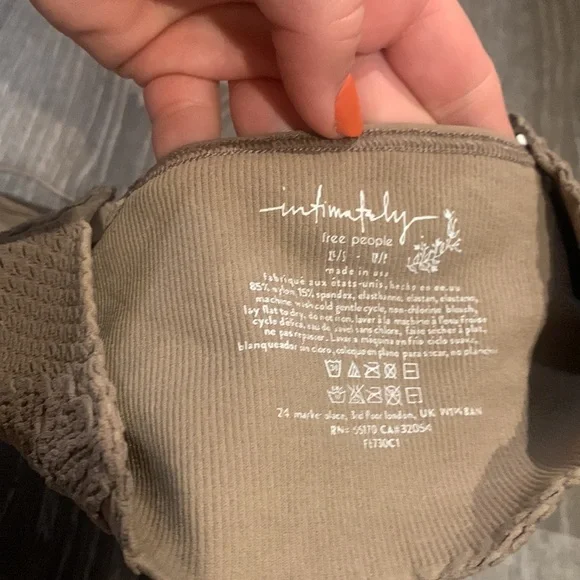 Free People intimately candy seamless bra in sand - Picture 8 of 8